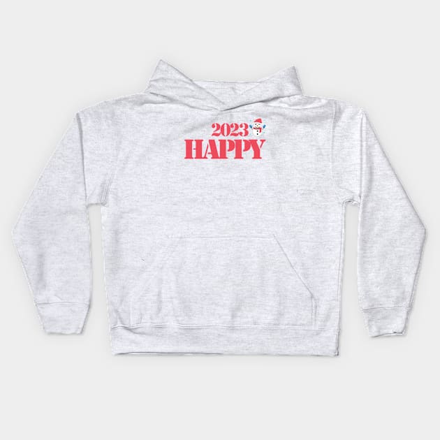 happy 2023 Kids Hoodie by sarahnash